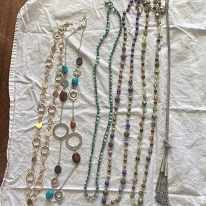 Elegant Multi-Color Necklace Set